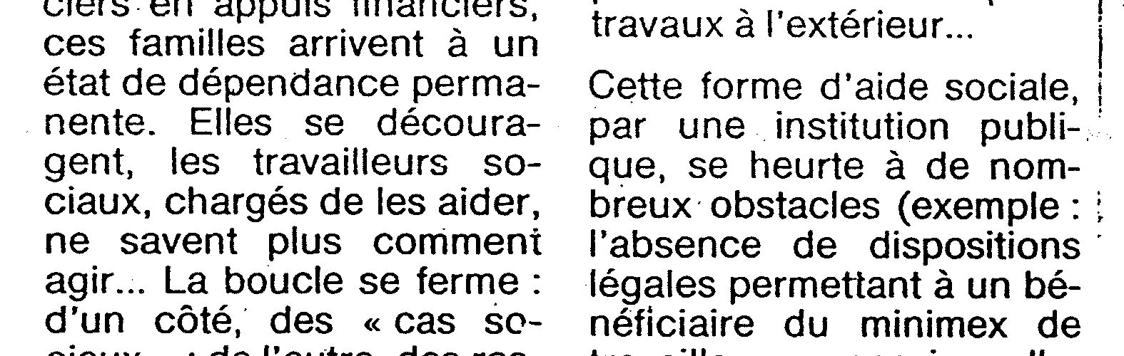 un CPAS innove à Soignies : Le Quinquet asbl se crée