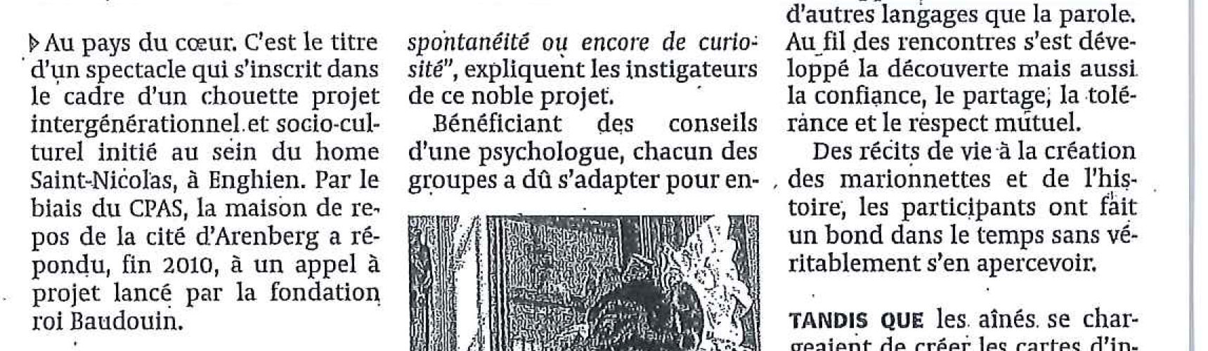 Le Quinquet asbl La DH Mars 2012