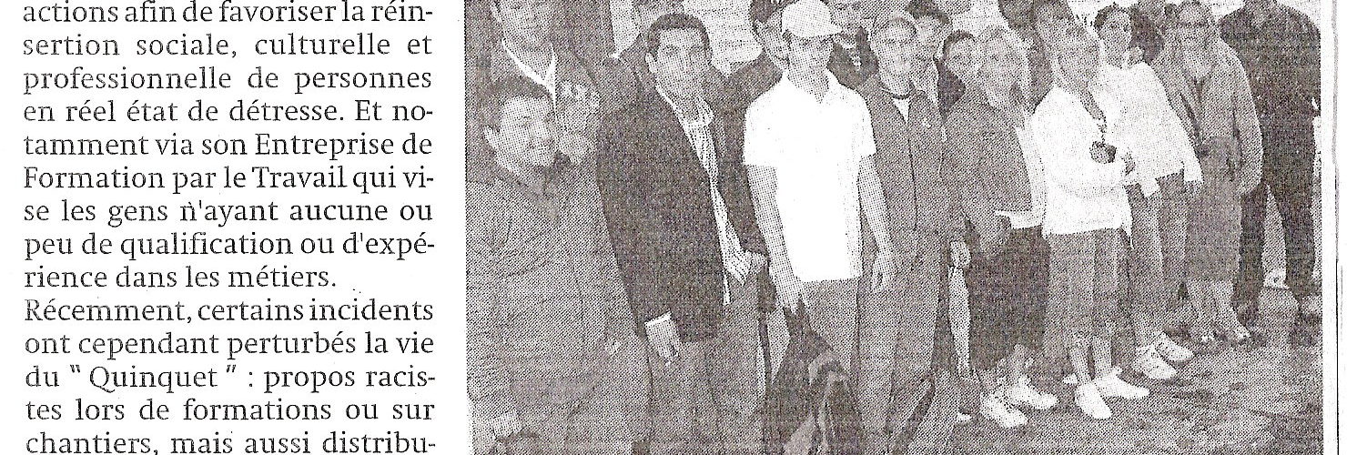 Le Quinquet asbl Nouvelle Gazette juin 2008