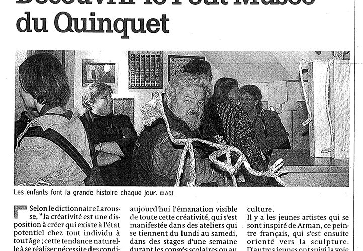 Le Quinquet asbl Nouvelle Gazette octobre 2002