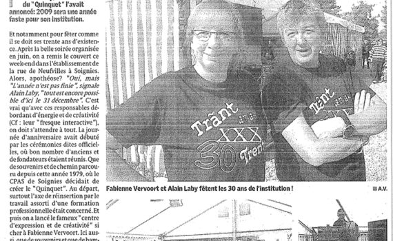 30 ans du Quinquet asbl