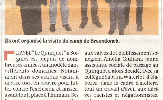Le Quinquet asbl Nouvelle Gazette, octobre 2008