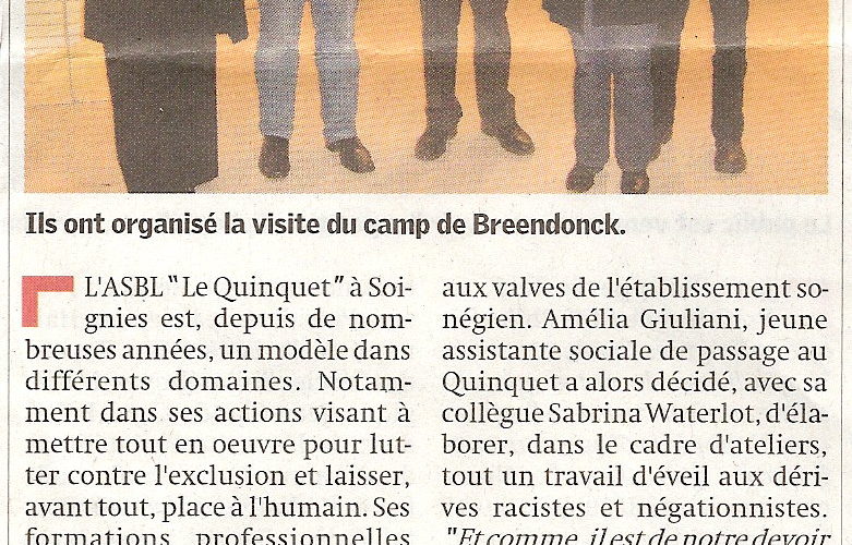 Le Quinquet asbl Nouvelle Gazette, octobre 2008