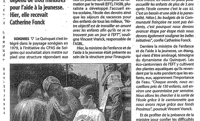 Le Quinquet asbl La dernière heure septembre 2005