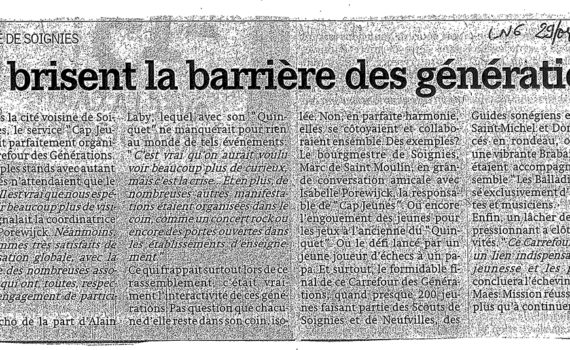 Le quinquet, article de la nouvelle gazette 29 avril 2010