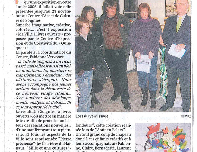 Quinquet La Nouvelle Gazette, 29/11/2006